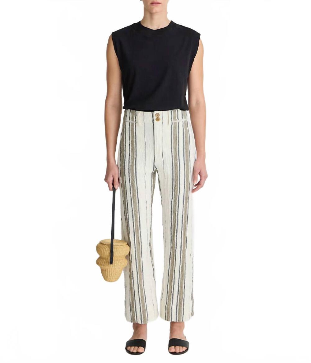 NEW APIECE APART striped merida pants in affogato stripe